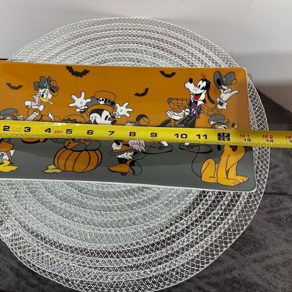 Disney Mickey Mouse and Friends Halloween Ceramic Rectangular Tray NWT - Picture 6 of 7